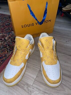 Louis Vuitton Yellow and White Men's Sneakers